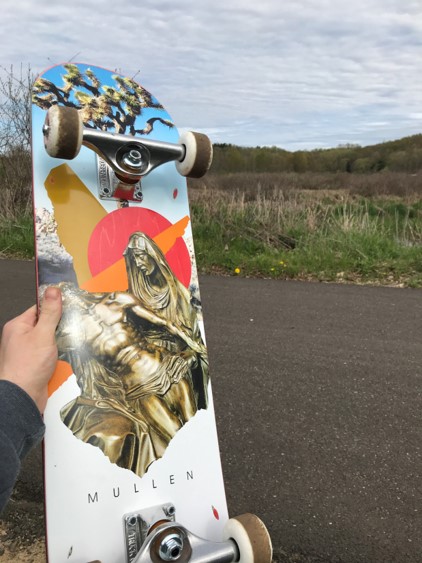 My skateboard I built